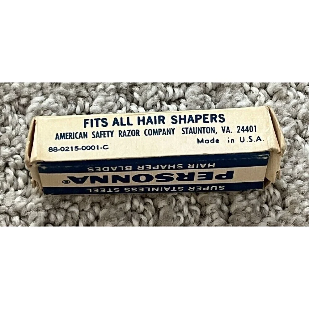 Vintage H & H Co Hair Shaper Razor Stainless Steel Straight Razor Personna Blade